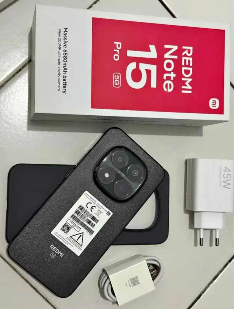 Redmi Note 15 Pro 5G 8/256gb fullset likenew pembelian maret 2026