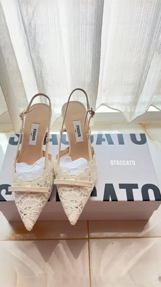 Staccato heels beige size 36 NEW