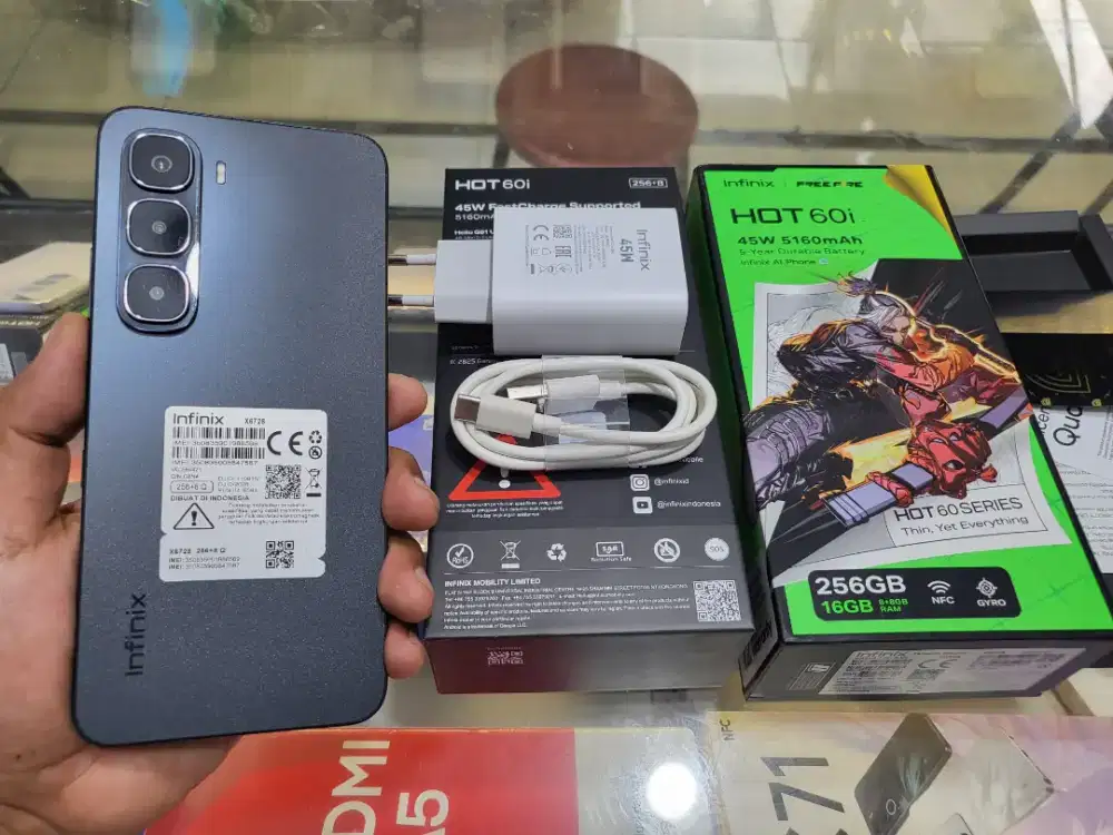 INFINIX HOT 60I RAM 16/256GB LIKE_NEW  GARANSI RESMI INDONESIA