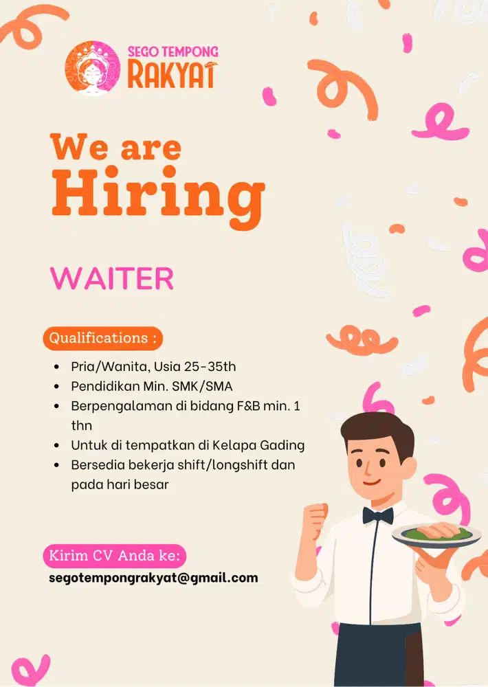 Lowongan Kerja Team Restoran di Kelapa Gading