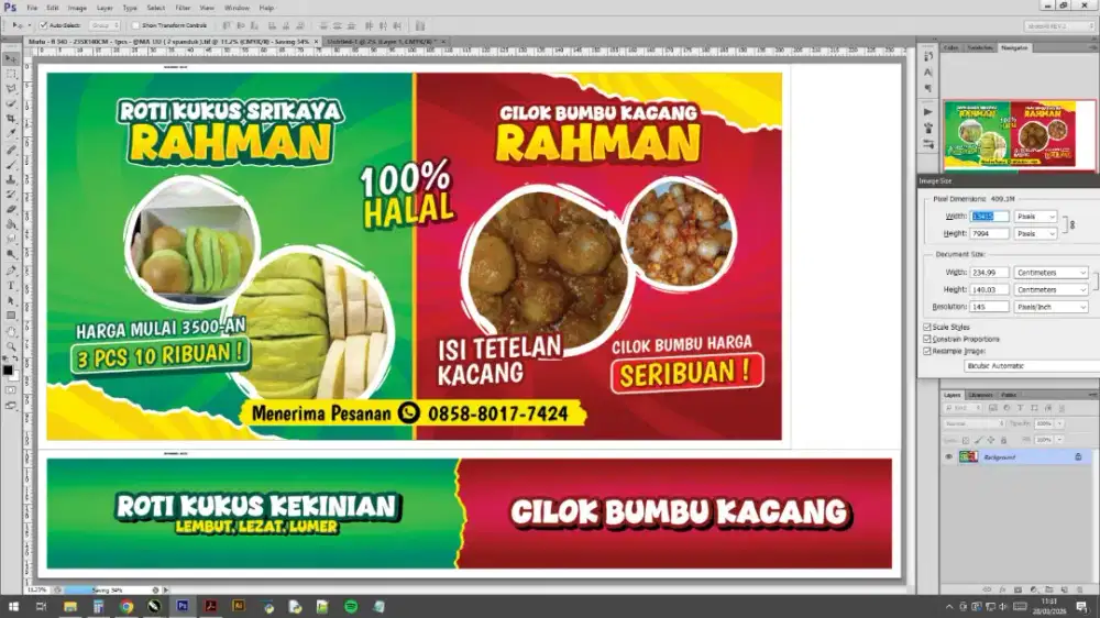 Jaga stand roti srikaya dan cilok bumbu