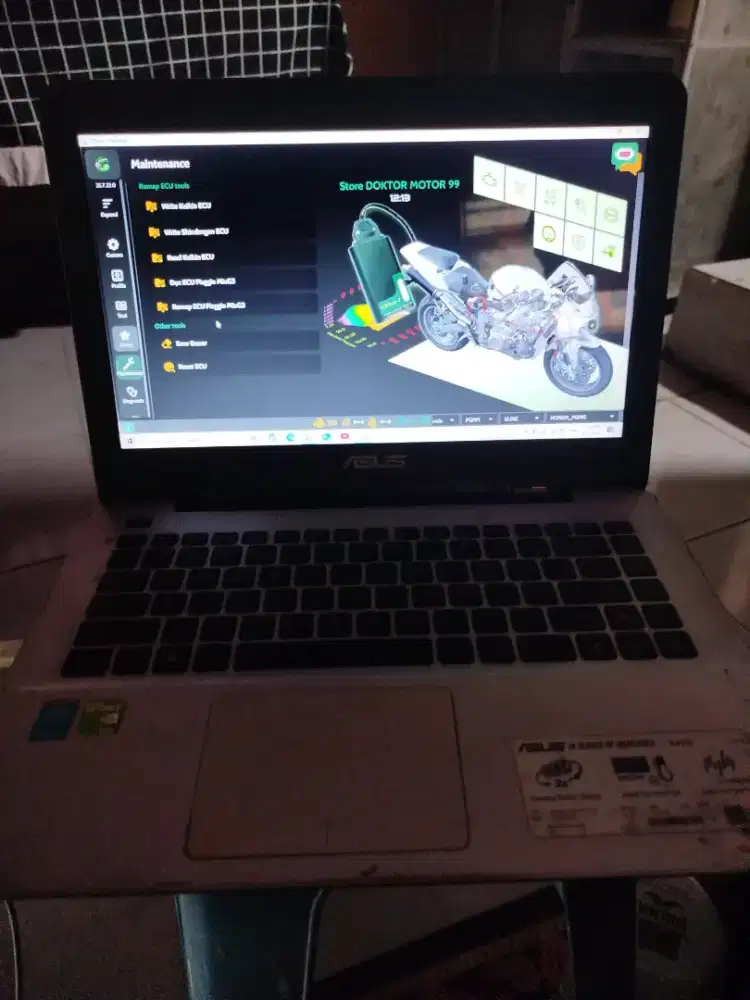 Jual leptop buat servis motor remaf dan diagnosa