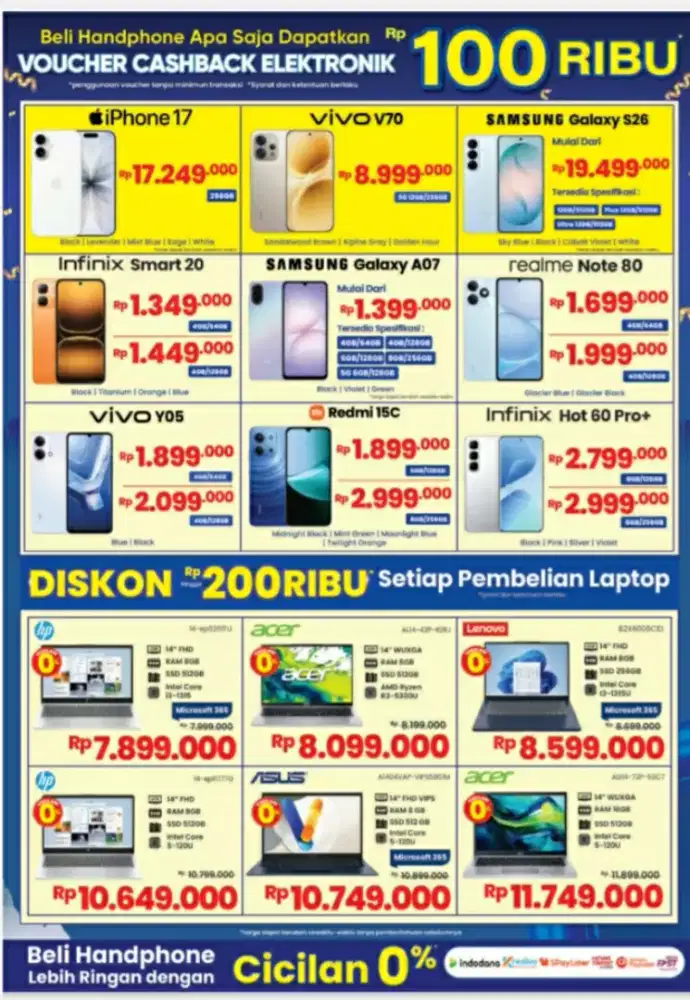 ALL BRAND HP DAN LAPTOP