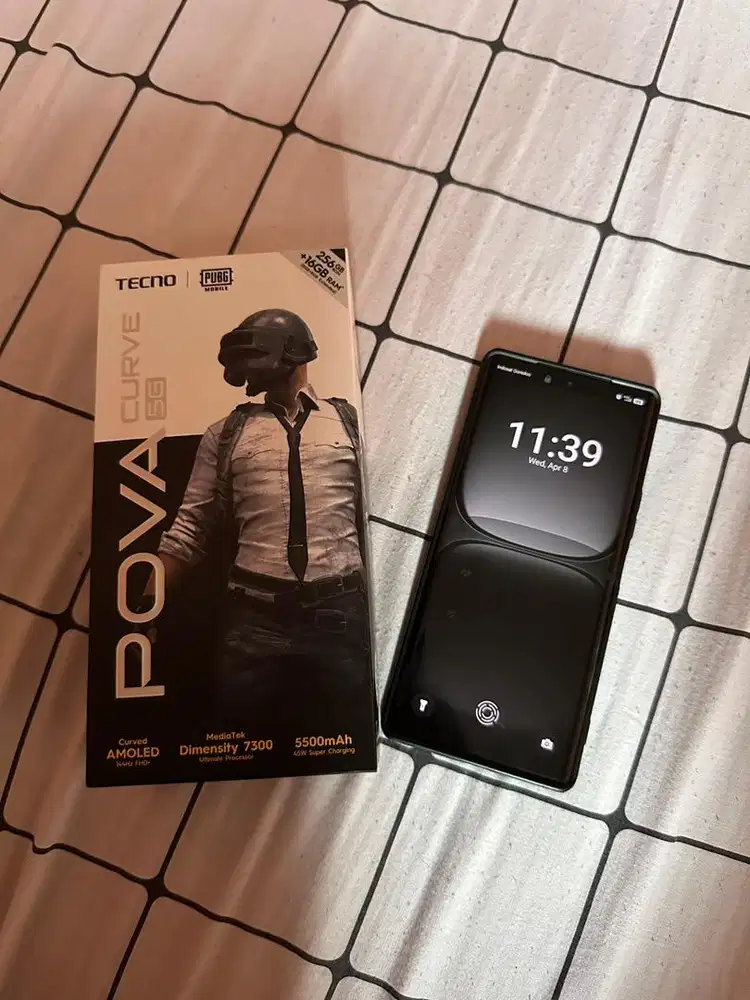 JUAL TECNO POVA CURVED 5G 8/256GB LIKE NEW MULUS