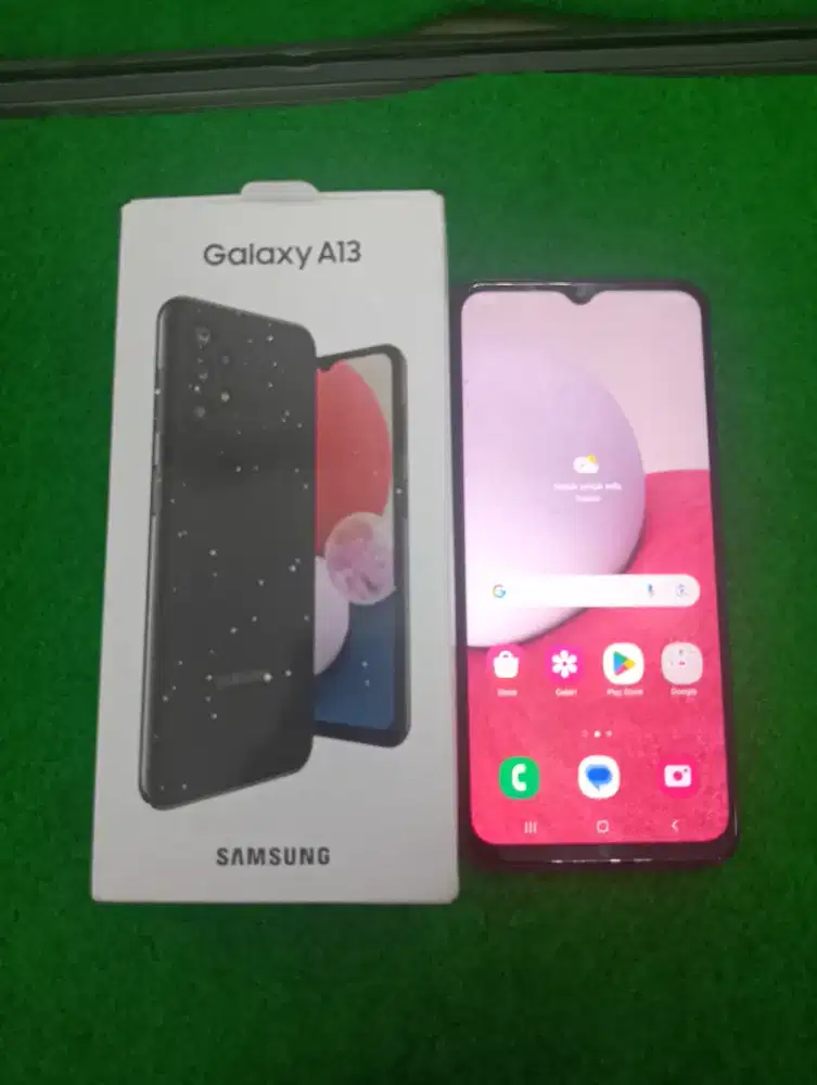 samsung A13 ram 6/128gb lengkap mulus