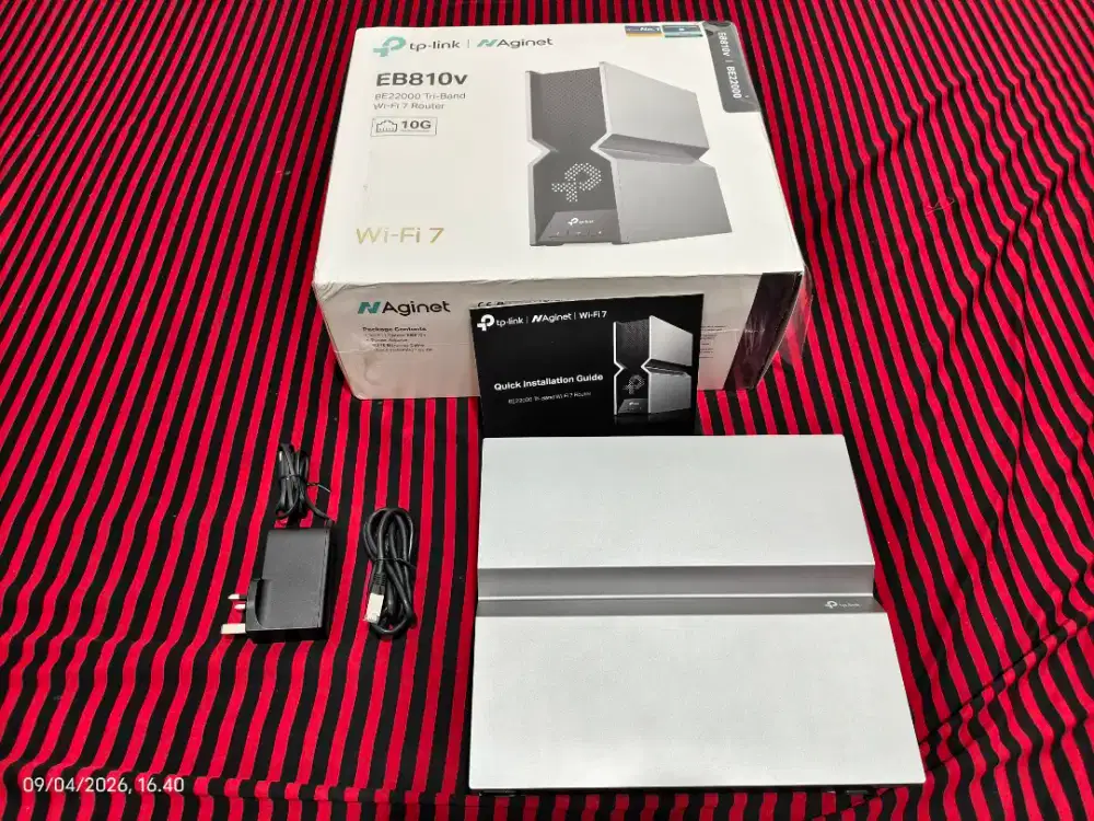 TP-Link EB810v BE22000 10Gbps LAN WiFi 7 Flagship Router