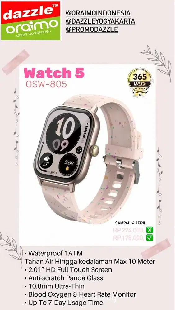 Smartwatch Oraimo Watch 5 OSW-805