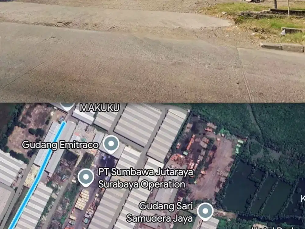 Bangunan Industri Murah Harga Tanah Raya Tambak Langon Dekat Margomulyo