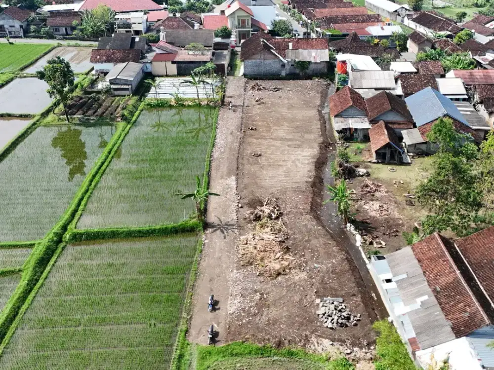 Tanah SHM Sleman 1 Menit Obelix Village View Sawah dan Merapi