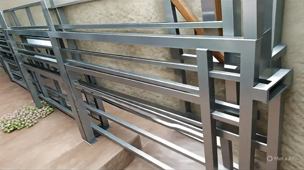 Pagar dorong & railing full stainless