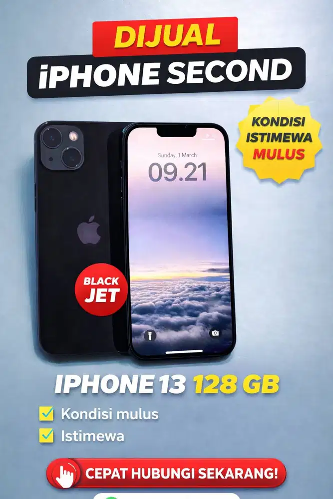 Jual Iphone 13 128GB Second