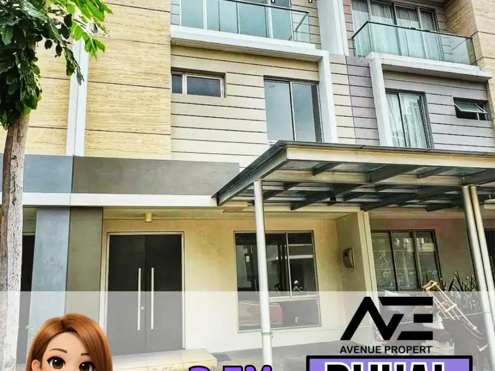 MURAH RUMAH GOLF ISLAND UKR 6X12,5 MTR 3 LANTAI DEKAT GRAND LUCKY DAN PANCORAN PIK