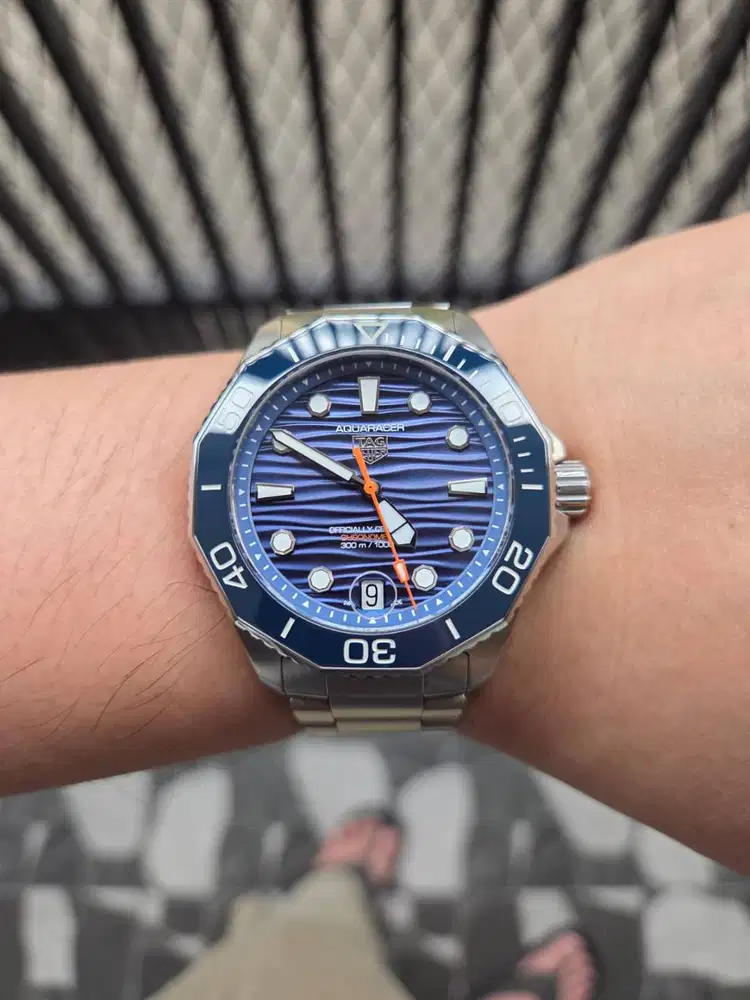 TAG Heuer Aquaracer Professional 300 WBP5111 Blue Dial Automatic