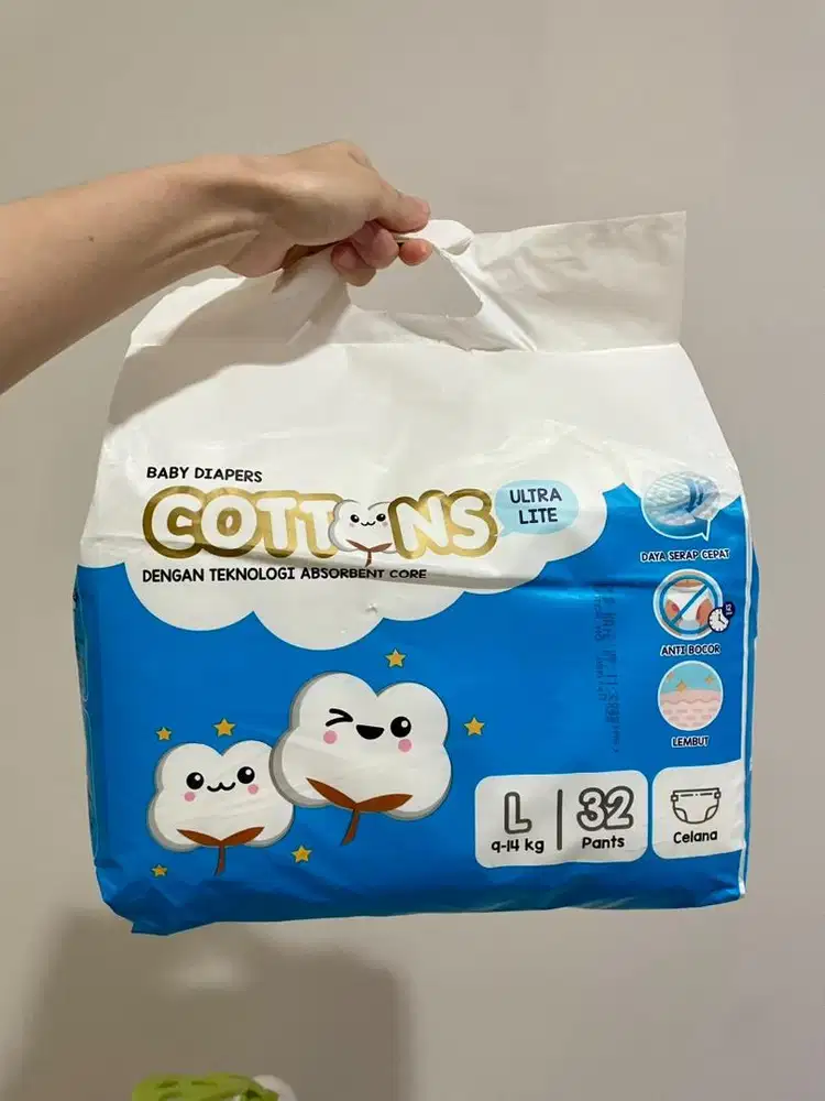 Pampers Bayi Cottons Lite L 32pcs