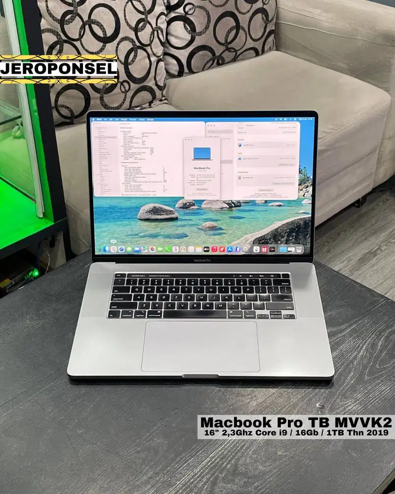 MACBOOK PRO 2019 16” i9 16/1TB GRAY HIGHEST SPEK ORIGINAL GARANSI