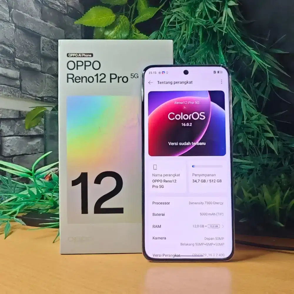 OPPO Reno 12 Pro Ram 12+12/512 Fullset