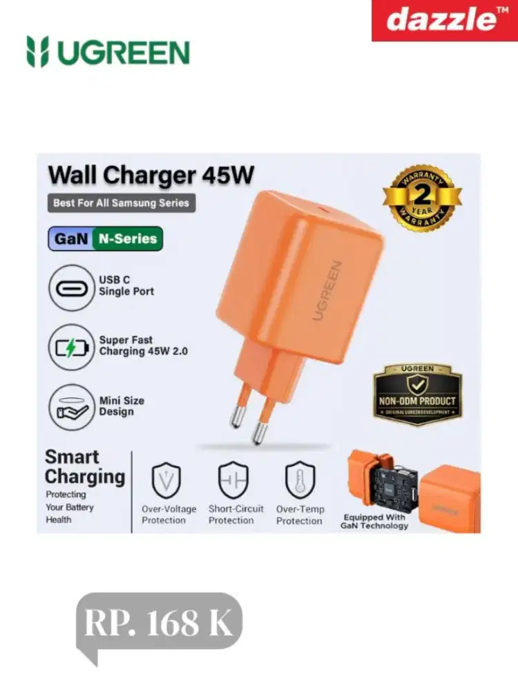 Adaptor charger 45W fast charging