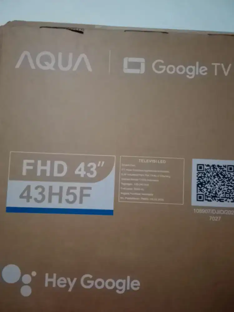 AQUA google tv 43 fullset