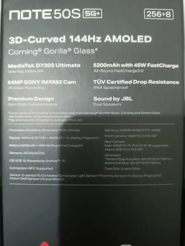 Infinix Note 50 S Blue