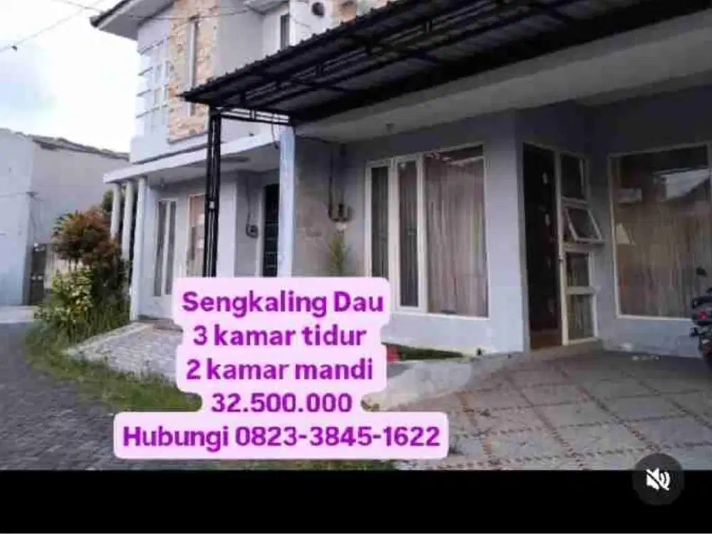 Kontrakan Sengkaling Malang 3 kamar perumahan minimalis