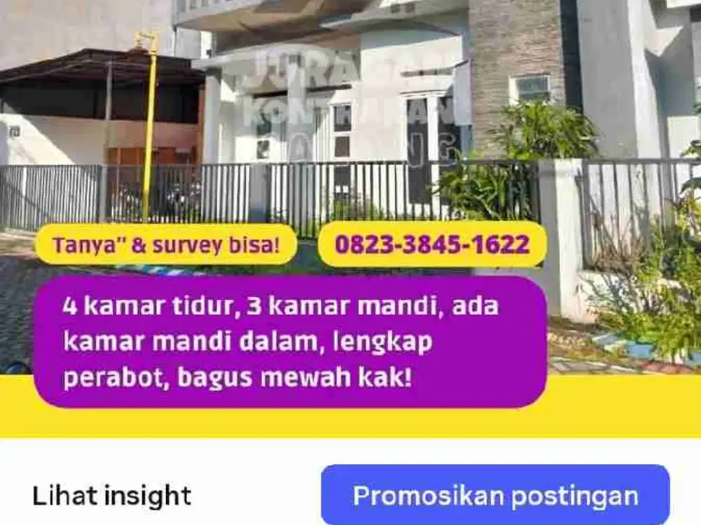 Kontrakkan Sewa rumah 4 kamar cengger ayam Malang