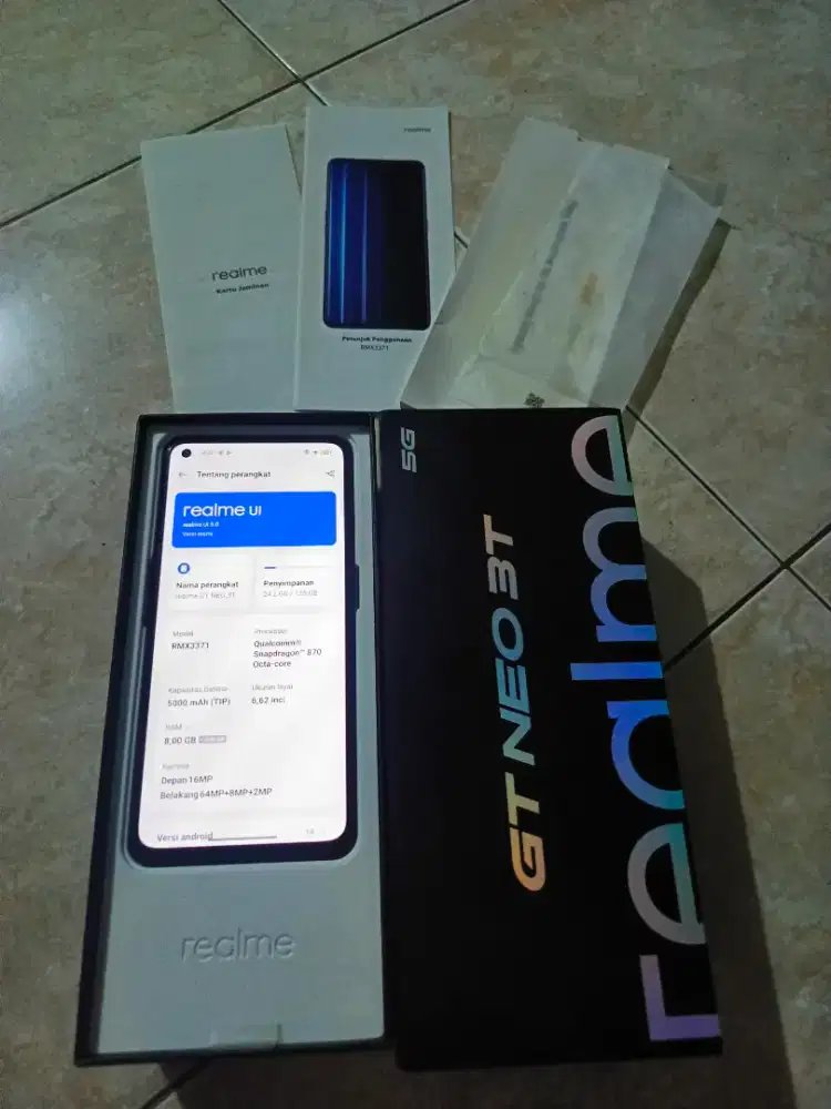 realme gt neo 3t 5G 8/128 snapdragon 870
