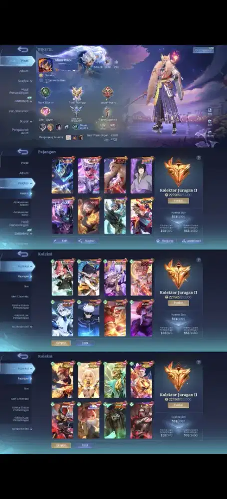 jual akun ml murah meriah dengan harga terjangkau