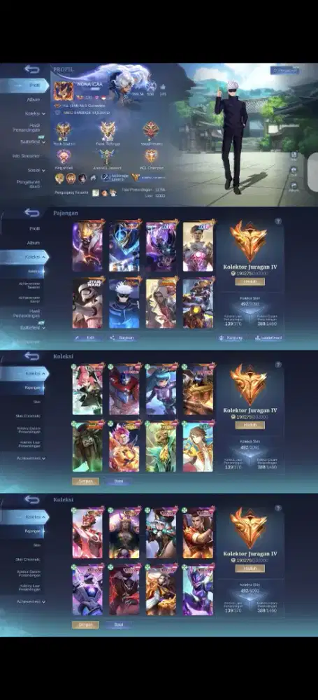 jual akun ml murah meriah dengan harga terjangkau