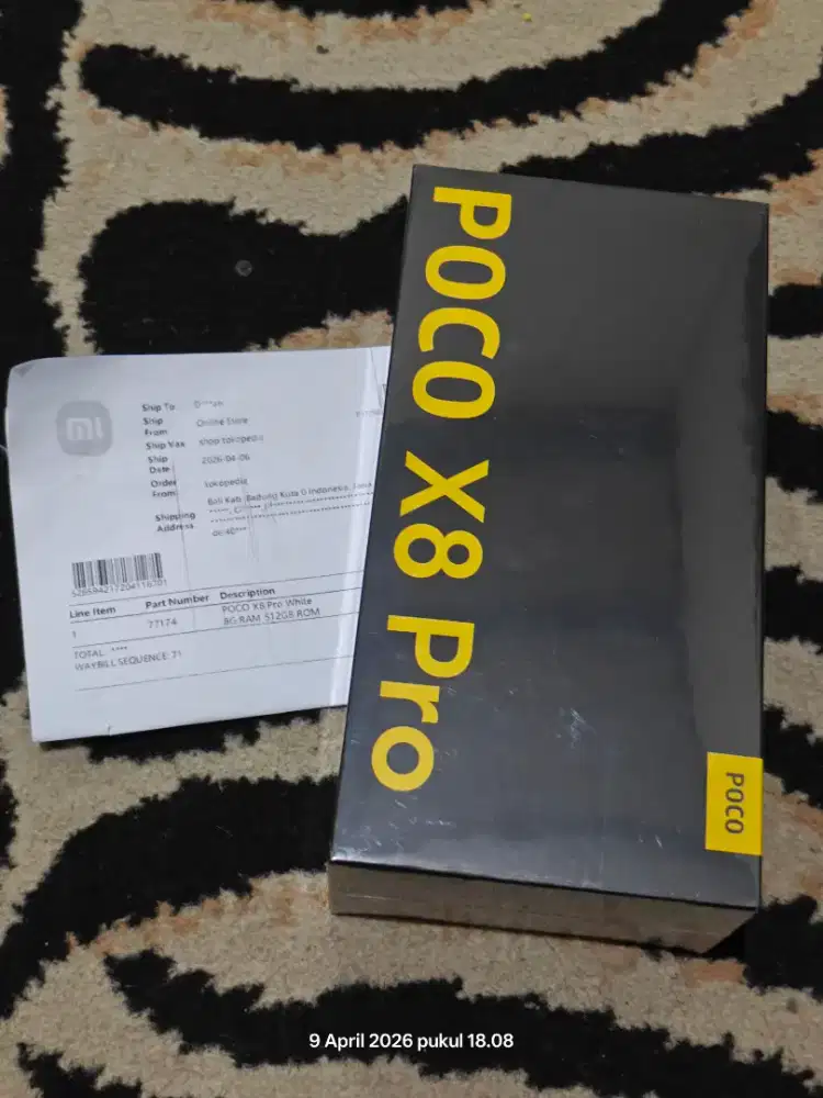 Poco x8 pro 8/512 baru