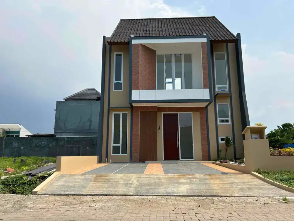 rumah 2 lantai lebar 8 denah menarik 5 juta All in free balik nama