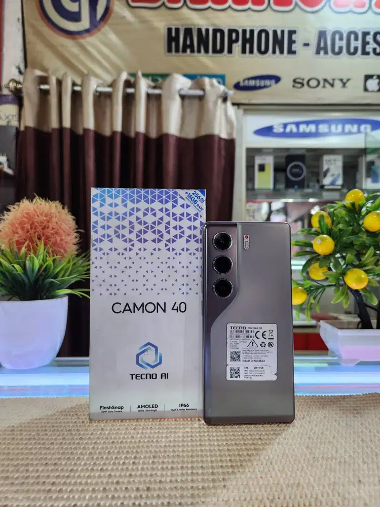Tecno Camon 40 Ram 8+8Gb/ 256Gb Fullset Like New Ori 100% Bergaransi