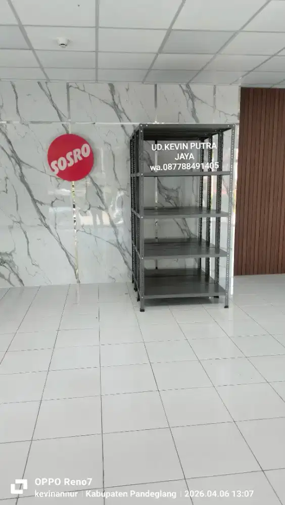 Rak besi siku lubang serbaguna