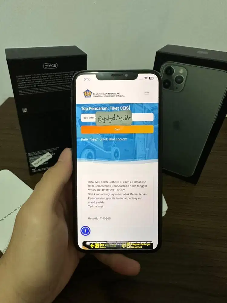 iPhone 11 Pro Max Beacukai 256GB