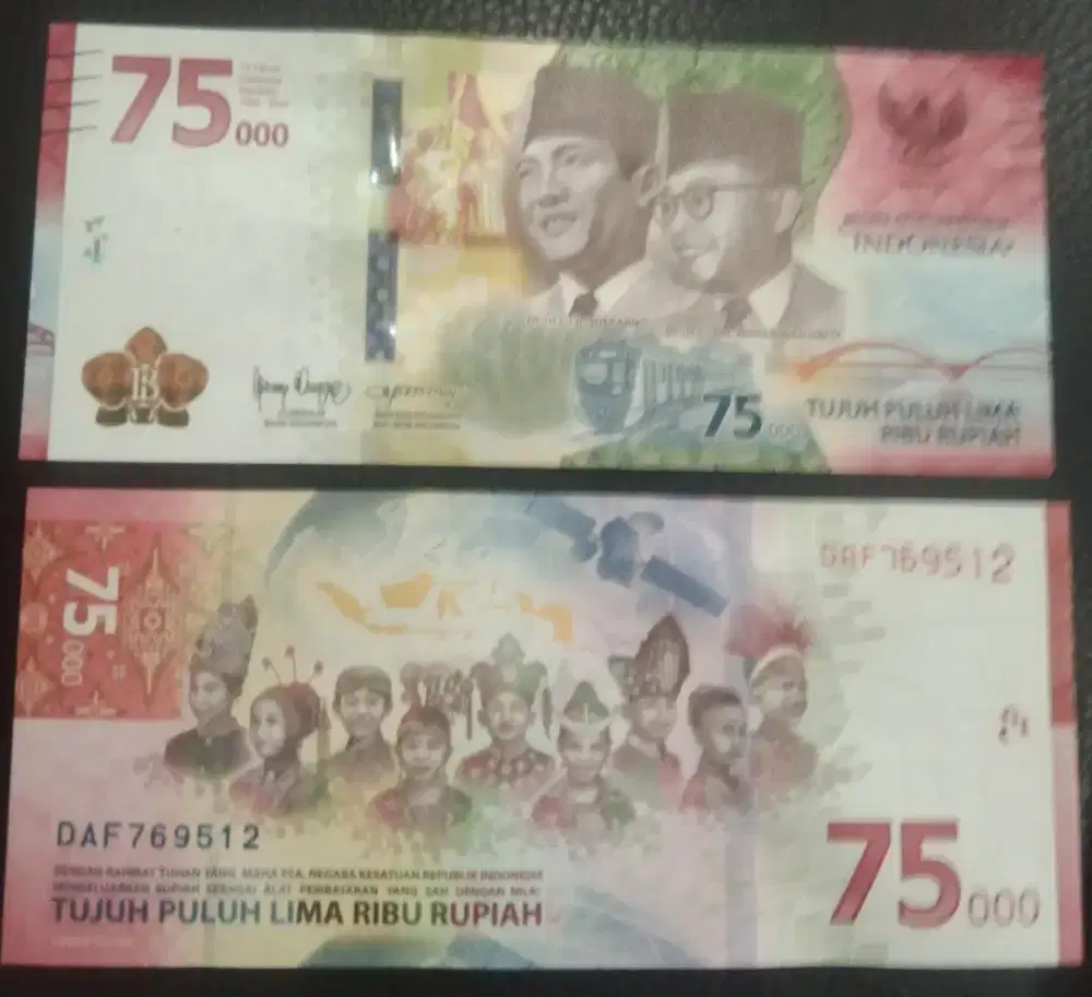 Uang Langka Pecahan 75.000