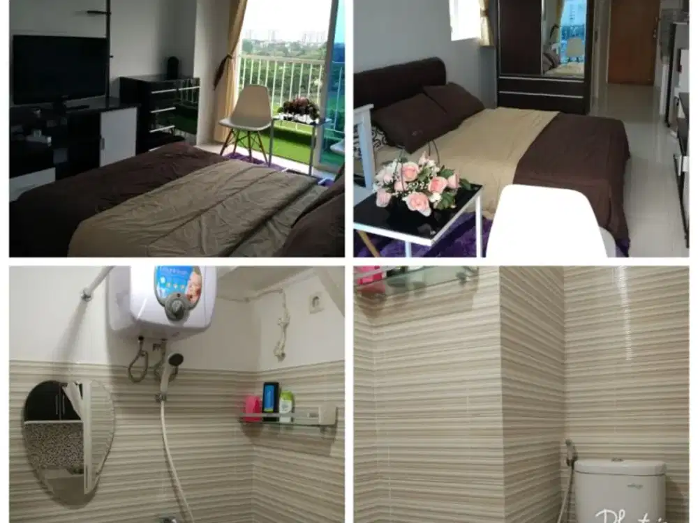 JUAL MURAH APARTEMEN PUNCAK BUKIT GOLF STUDIO FULL FURNISHED DOUBEL VIEW CITY GOLF