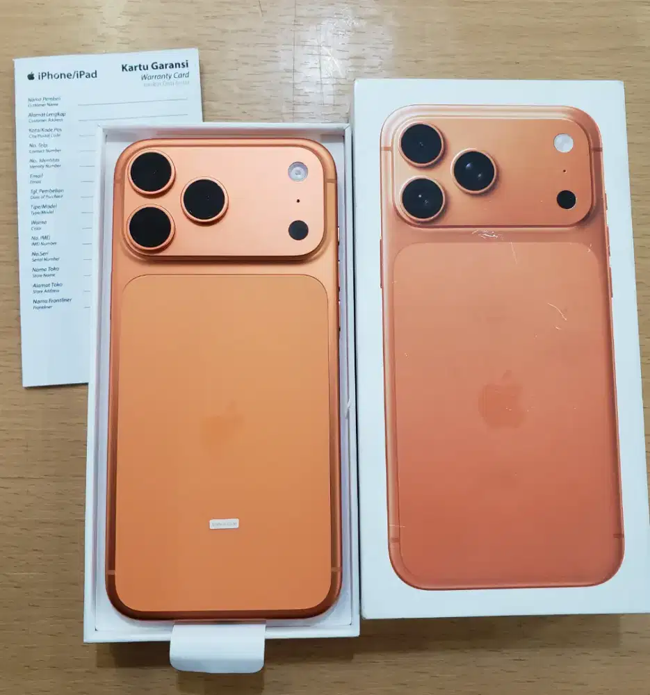 iPhone 17 Pro Max ProMax 256GB Cosmic Orange mulus Resmi