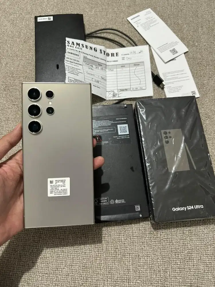 Samsung s24 ultra 12/256gb resmi sein like new