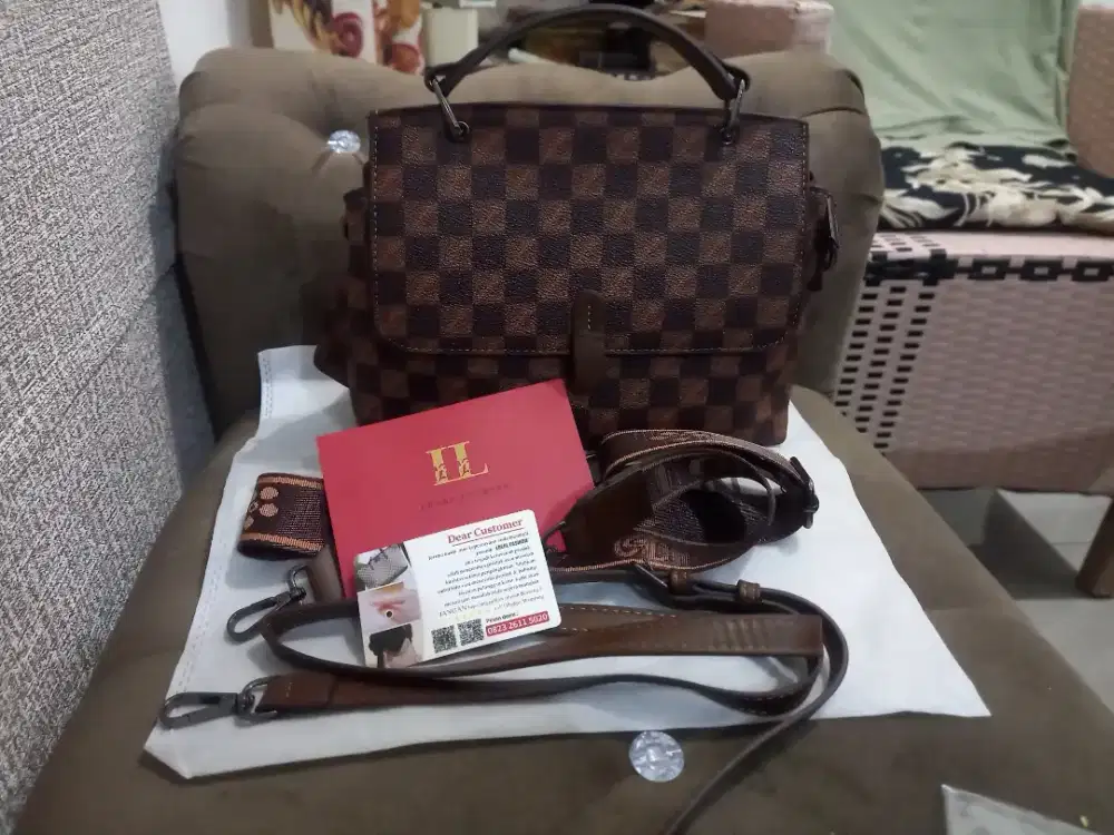 LOLOL FASHION Tas Selempang Wanita Sling bag Hand warna Coffe.