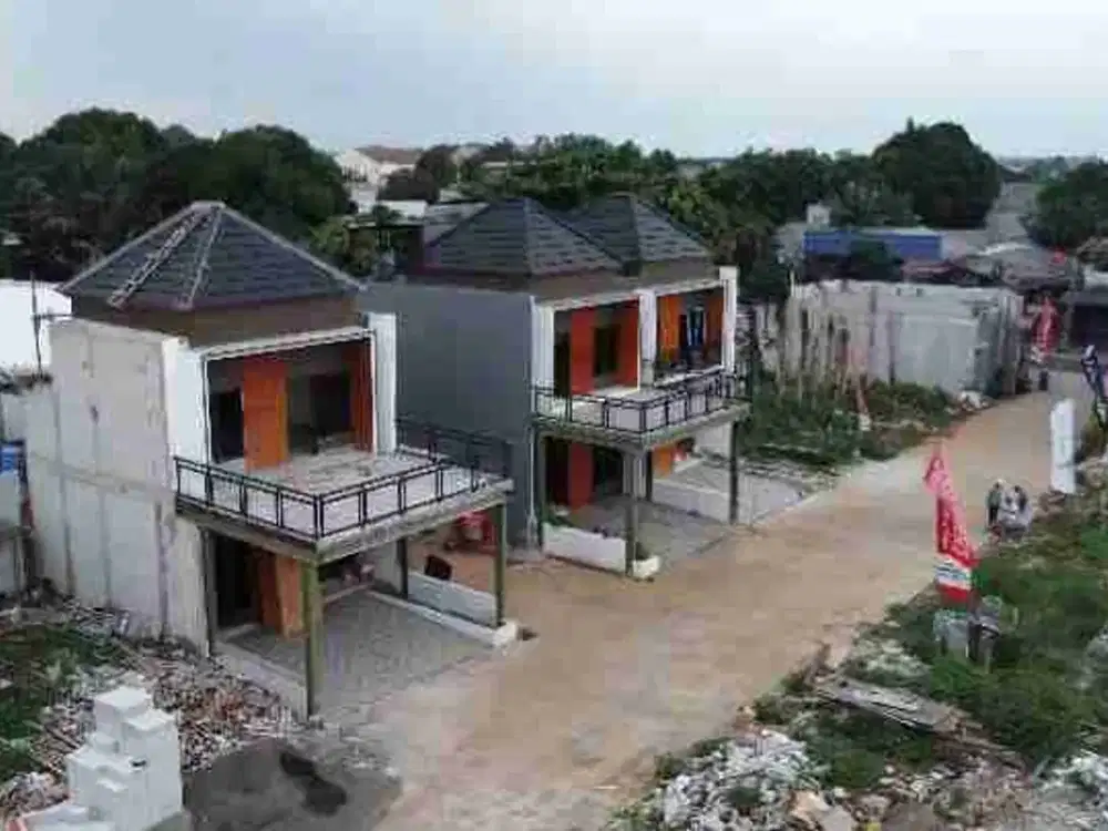 Hunian mewah dalam cluster premium lokasi pinggir jalan raya utama jatiwarna Akses 5menit ke tol JORR jatiwarna