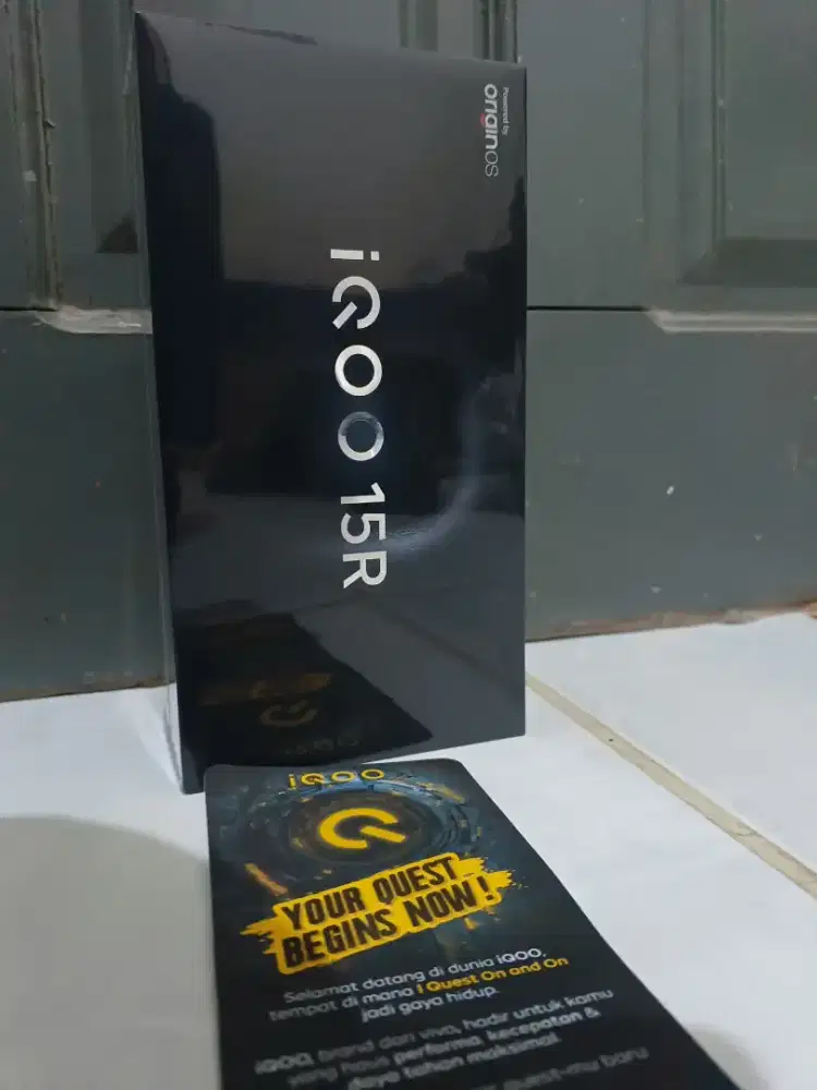 iqoo 15R hitam 12/256 segel
