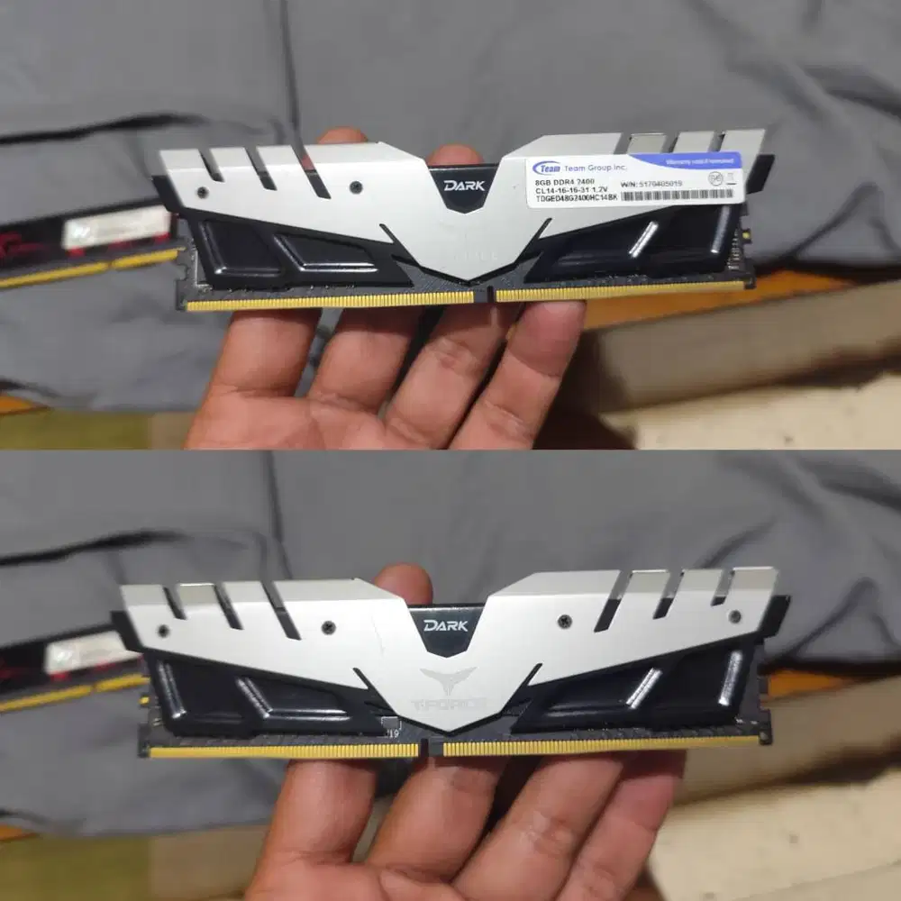 8GB DDR4  2400MHz Team T-Force Dark XMP 2.0 RAM Memori PC Desktop