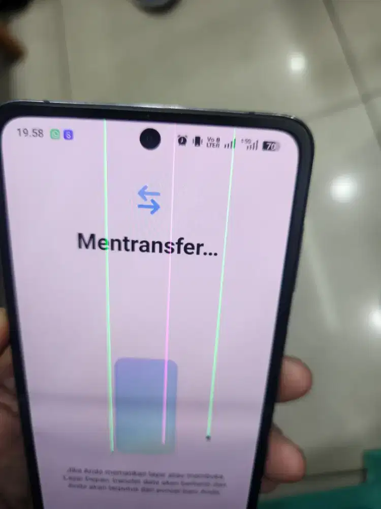 Oppo n3 flip minus lcd garis 3