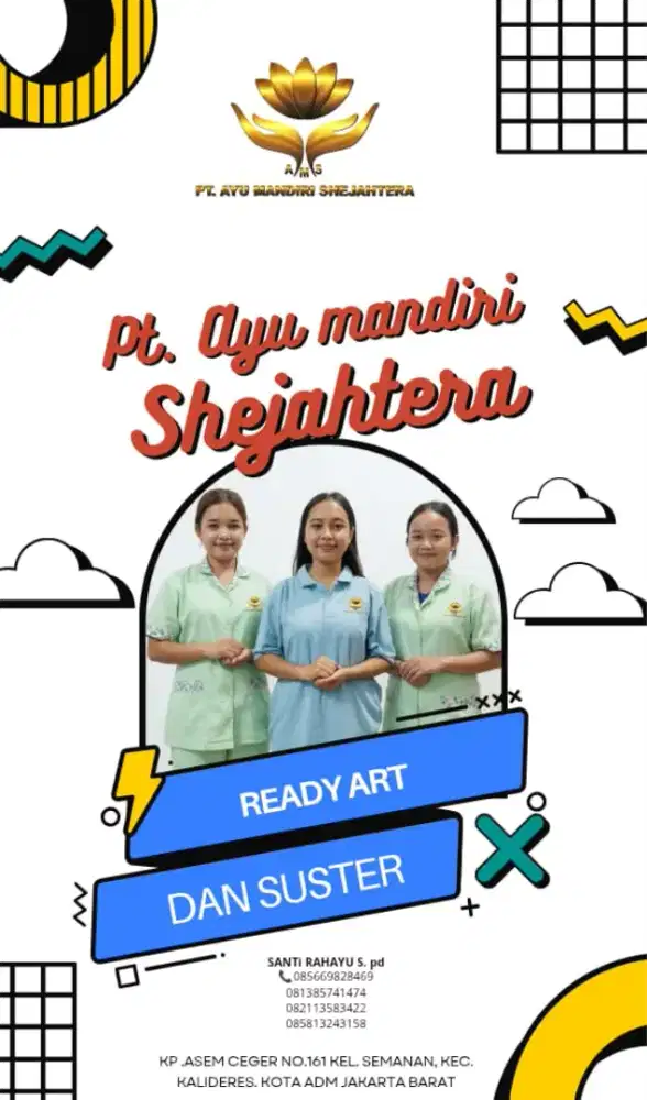 PT AYU MANDIRI SHEJAHTERA PENYALUAR TENAGA KERJA ART & SUSTER BERGANSI
