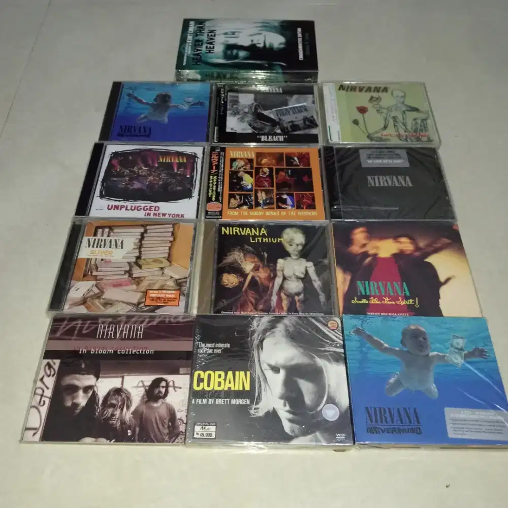 Jual CD,VCD + buku nirvana import original