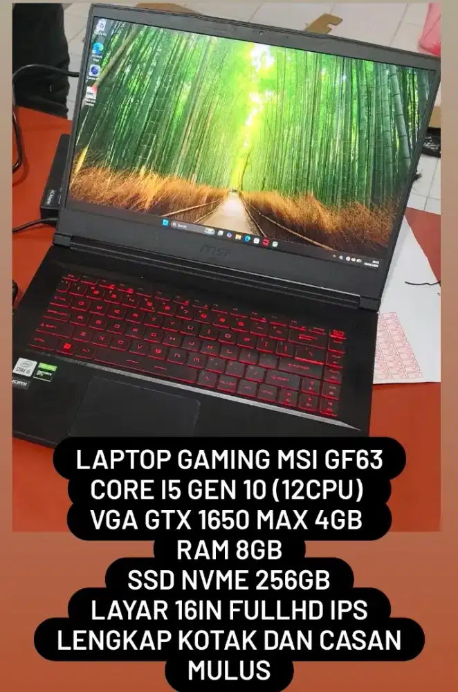 Laptop gaming MSI GF63