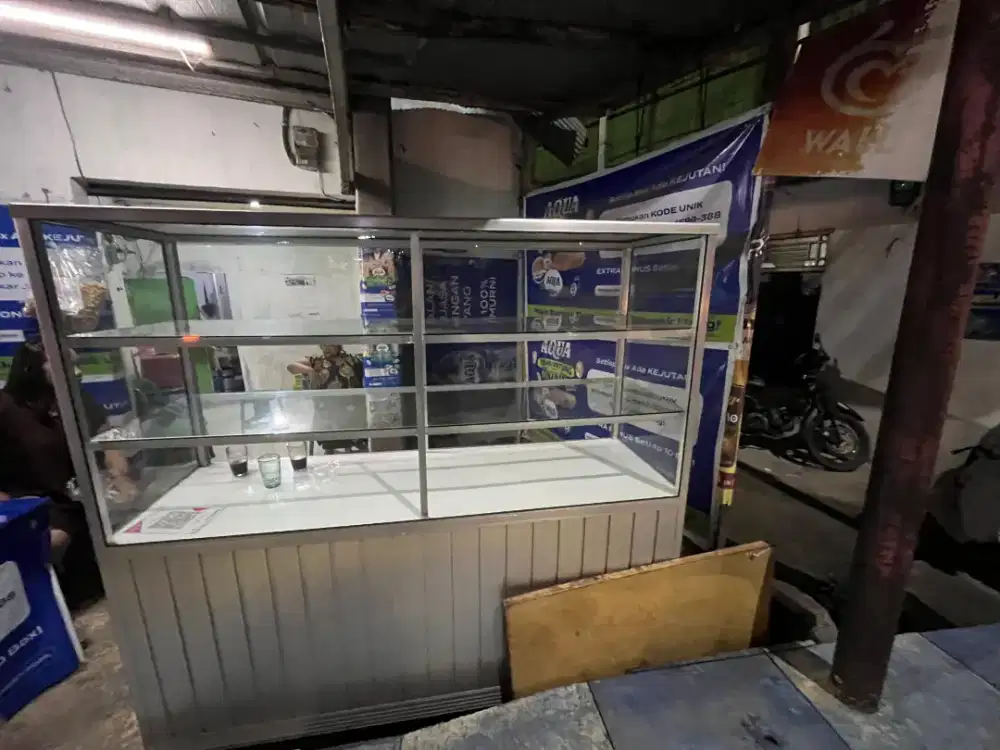 etalase makanan 3 susun