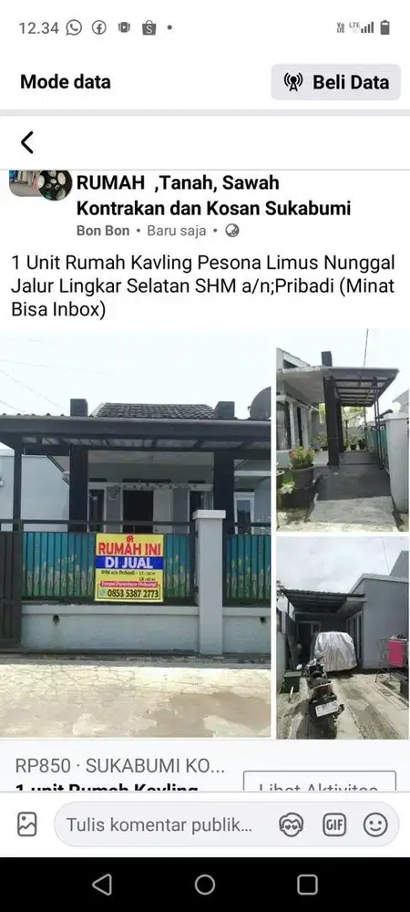 JUAL CEPAT BUTUH UANG