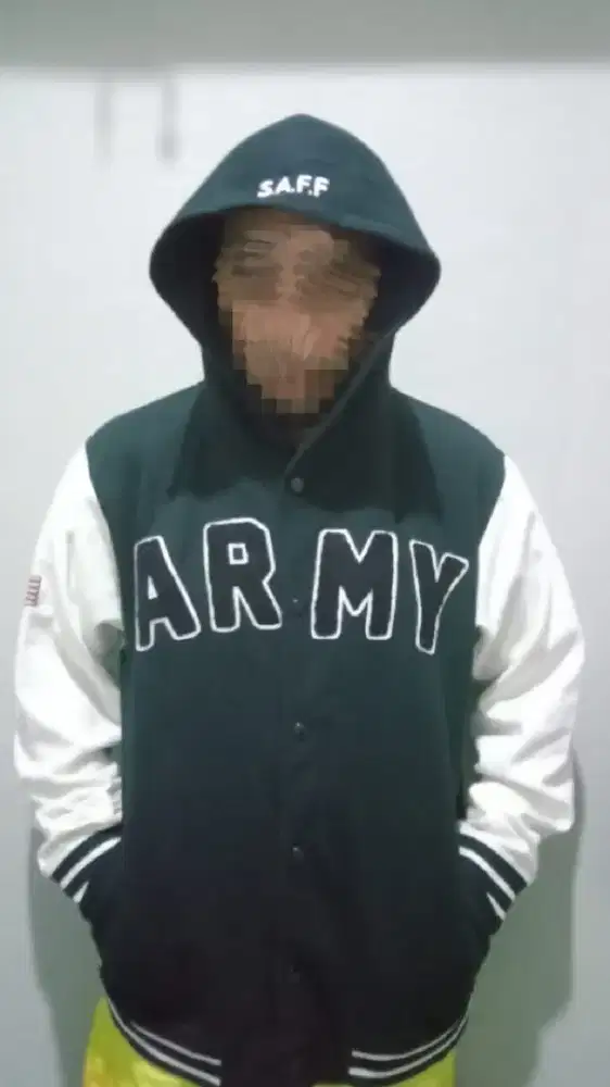 Jaket ARMY varsity houdie