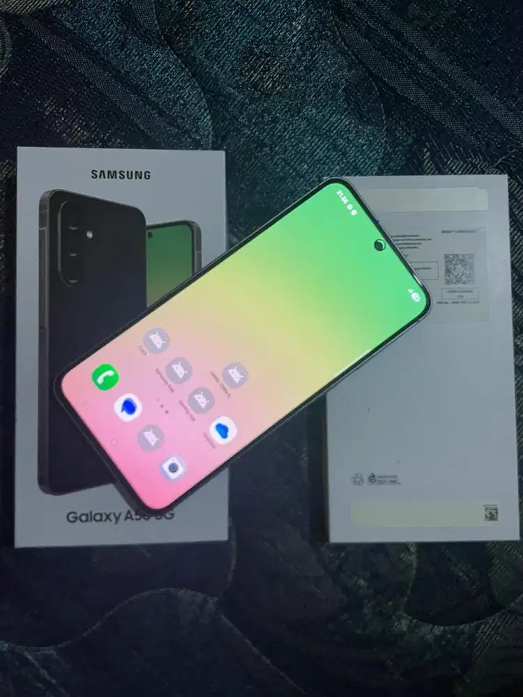 samsung a56 8/256 black resmi like new