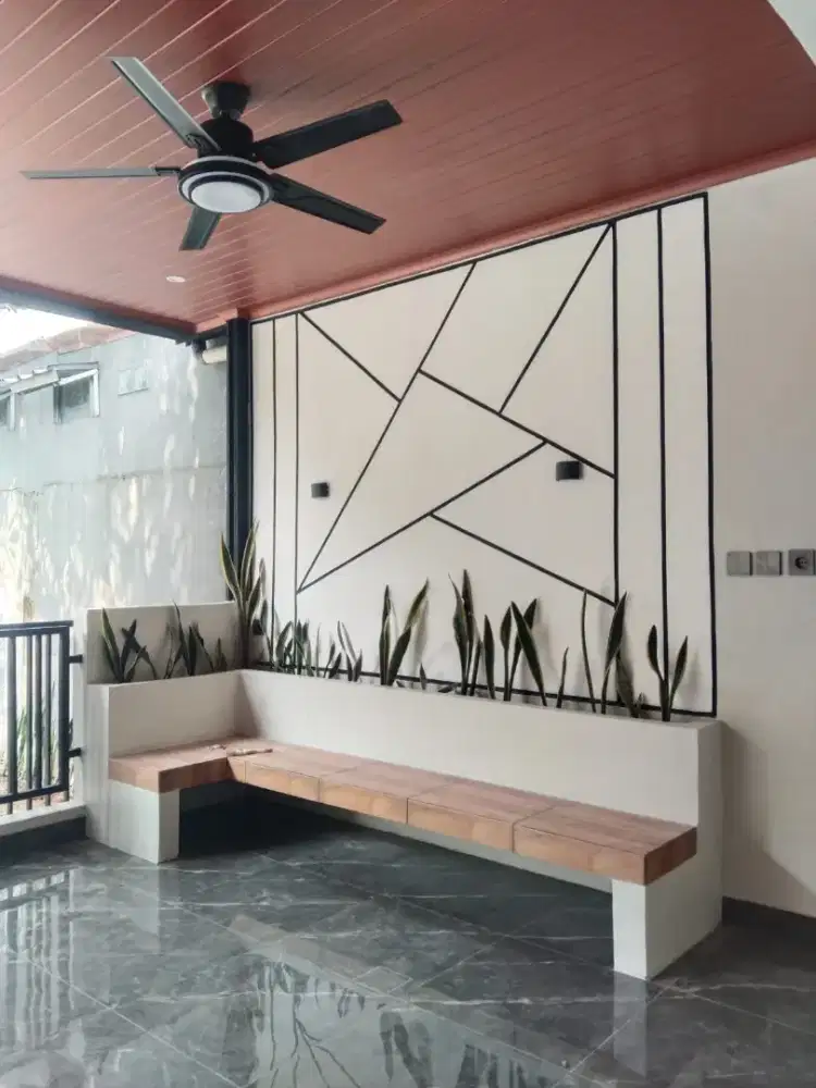 Bangku santai depan rumah - bangku taman minimalis